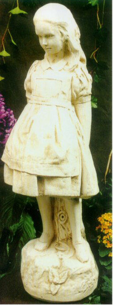 Alice In Wonderland Garden Sculpture Statue Outdoor looking glass